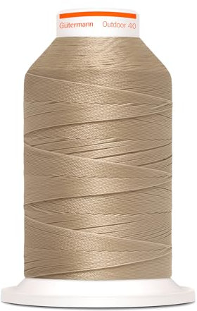 Gütermann Outdoor 40 - den speziellen Nähfaden für Outdoor-Textilien. No. 40 Länge 400m - UV beständiges Polyester Garn 798300 (Beige)