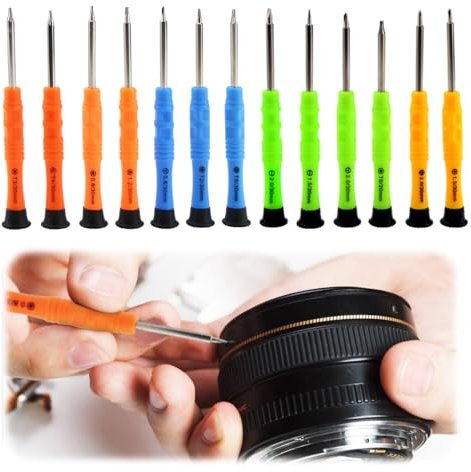 13 PCS Magnetic Mini Glasses Screwdriver Set Tiny Screw Driver Sets, Precision Small Precision Micro Screw Kit for Eyeglasses, Watches, Toys, Jewelry, Phone, Tools