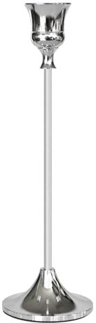 Showin Kerzenhalter Silber, 1 Packung Kegelkerzenhalter für Kerzenständer, Kerzenhalter, Dekoration für Heimdekoration