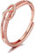 JeweBella Anelli Donna Argento 925, Regolabile Anelli con Nodo d'Amore in Argento 925, Aenlli Anniversario, Anelli di Fidanzamento, Anelli Argento Donna, Anelli Promessa Regalo Argento/Oro/Oro Rosa