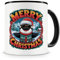 Samunshi® Weihnachten Tasse mit Spruch Merry Christmas Orca Wal Geschenk für alle Orca Wal Fans Kaffeetasse Tier Weihnachts Tassen zum Geburtstag Weihnachten 300ml schwarz