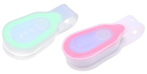 BESPORTBLE Led Sicherheitslichter Clip 2 Stück Lauflicht Aus Silikon Mit Magnet Wiederaufladbar Für Outdoor Laufen Und Wandern