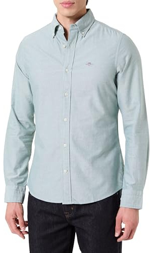 GANT Slim Classic Oxford Shirt, Green, 3XL