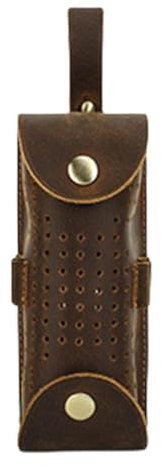 Golftasche aus Leder für Mann und Frau, 3 Fächer, Aufbewahrungsbox, Golf-Tee-Halter, Ballen-Behälter, Wie beschrieben, 14*5.5*5cm