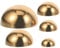 CIYODO 5stücke Edelstahl Halbkugeln Spiegelpolierte Gartenkugeln Für Innen Außendekoration Robuste Metall-hemisphären Mit Titanbeschichtung Elegante Reflektierende Dekokugeln