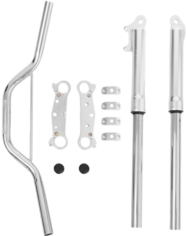 ELAYARD Kit Forcella Anteriore Ammortizzatore Sinistro per Mini Moto da Cross Forcella Telescopica Piccola per Motocross Fuoristrada Sospensione Anteriore Rinforzata per Mini Chopper