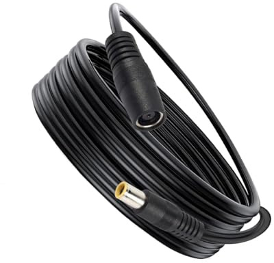 Elnwnnkc Rallonge de panneau solaire de 5 m CC 7,9 x 0,9 mm avec connecteurs pour centrales électriques extérieures et remorques Câble d'alimentation pour centrales électriques