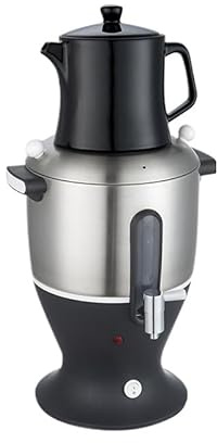 YSXXIAN 1500W Elektrotürkei Tee Samovar 5,5L Edelstahlkessel mit Infuser, Auto Shut-Off & Halten Warme Funktion für den Einsatz im Innenministerium