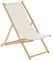 Harbour Housewares Klapper Holzdeckstuhl - Natürlich