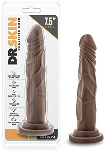 Dr Skin Dildo-BL-26116 Dildo Braun One Size