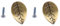 FLAMEER Pack of 2 Bronze Leaf Shape Drawer Knobs and Pulls Knobs Handles for Kitchen Furniture Door Drawer Cabinet Dresser Closet Wardrobe Cupboard