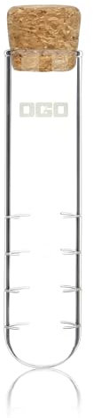 OGO LIVING - Infuseur à thé Ycare - 7912048 - Idéal pour le thé et la tisane - Infuseur à thé en verre borosilicate et bouchon en liège