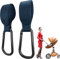 Edibaby, Kinderwagen Haken, Kinderwagen Zubehör, aus Leder, 2 Stück, Universell Einsetzbar, Karabinerhaken für Kinderwagen zum Aufhängen von Taschen, Rucksäcken, Geldbörsen usw. (Blau)