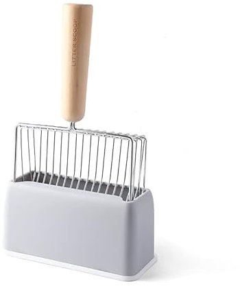 croselyu Pelle à litière pour chat - Outil de nettoyage en plastique ABS de qualité supérieure - Durable et facile à nettoyer - 1 pièce (gris)