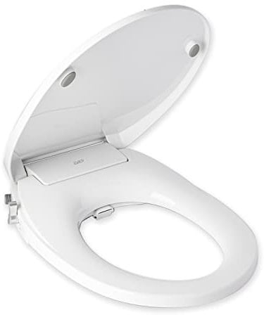 JEP Dual Nozzle Manual Bidet Toilet Seat for Round Toilets with Soft Close Seat and Cover | Bidet Seat for Rear & Feminine Cleaning, Easy to Install, Convenient, and Power Free (Round Toilet)