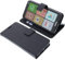 foto-kontor Custodia a Libro Compatibile con Brondi Amico Smartphone XL Nero Cover Magnetica di Colore Nero