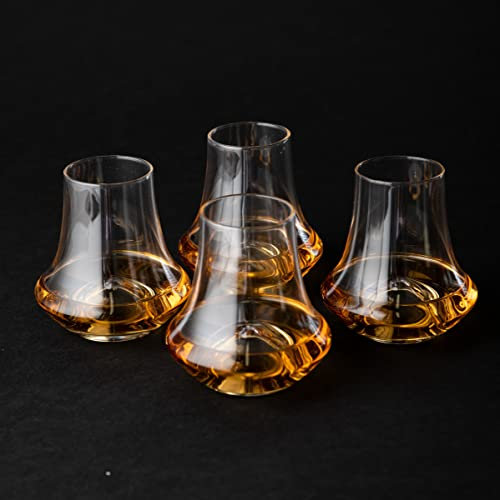 LEMONSODA Whiskey Snifter Gläser – altmodische Gläser für Bourbon, Scotch, Whiskey – Geschenkbox im Lieferumfang enthalten – Einweihungsgeschenke – Whiskey Probiergläser (250 ml), 4 Stück