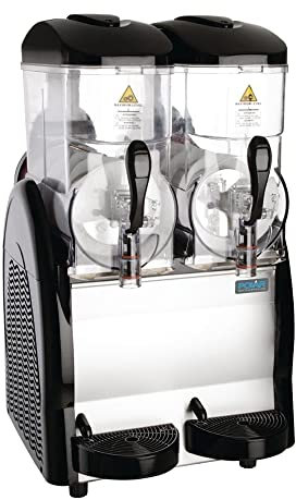 Polar G-Series 740 Watt Ice Frozen Slush Drink Margarita Daiquiri Cocktail Slushie Maker Machine | 2 x 12 Litre Double Tank | Professional and Home Use | R290 | DB332