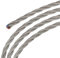 sourcing map Cavo elettrico in tessuto intrecciato intrecciato a 3 nuclei, 18 AWG, 3 m, cavo elettrico vintage in tessuto intrecciato per lampade a sospensione fai da te, grigio