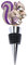 Squirrel Shaped Zinc Alloy Wine Bottle Stopper with Rhinestone Inlay Reusable Decorative Wine Stoppers for All Bottles Elegant Kitchen Accessory