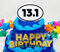 Running Themed Run Marathon Runner 13.1 Birthday Cake Topper Set