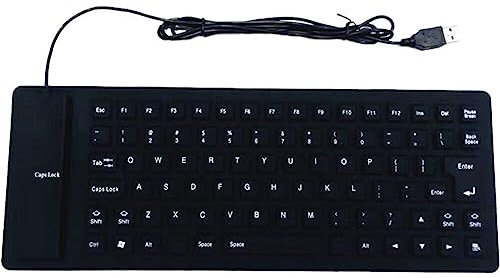 Lipfer Tastiera Morbida Mute Silicone Tastiera per Computer 85 Chiavi Tastiera Cablata USB Pc Mini Pc Pc Pieding in Maglio