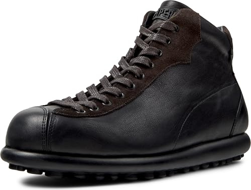 CAMPER, Pelotas Ariel Herren Stiefel 33766-068, Glattleder EU 39 grau (Soweto Bosf,Grunge Neg/Ariel Neg)