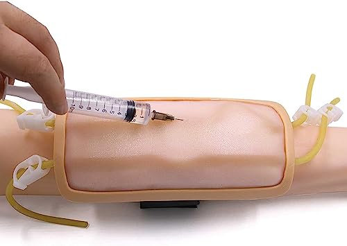 Modelo de punción venosa del antebrazo, Molde de Entrenamiento de inyección de Brazo usable, Modelo de práctica de Entrenamiento de Sangre, Modelo de inyección intramuscular