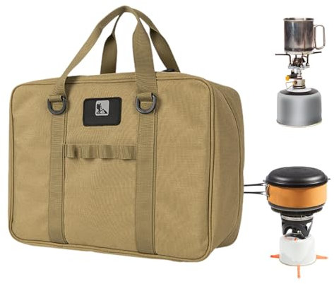 Aufbewahrungstasche für Campingküche,Kochgeschirr Veranstalter Koffer | Zwei-Wege-Reißverschluss Kochgeschirr für Küchengrill Küchenutensilien Wandern Novent