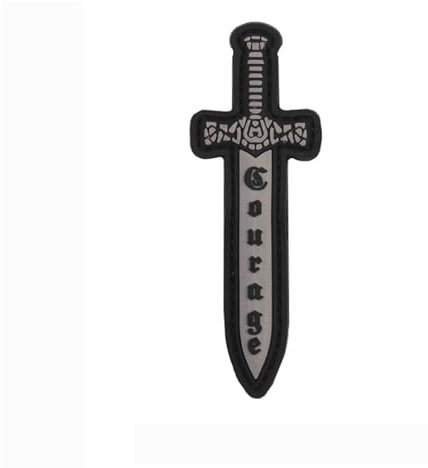 Emblem 3D PVC Patch Schwert Courage