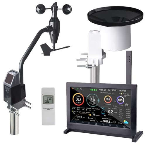 froggit HP2000 Single Sensor Edition (HP2000 Display + DP40 + DP80 + DP300) Wi-Fi Internet Funkwetterstation