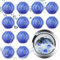 12 pcs Fusselbälle waschmaschine,Tierhaarentferner waschmaschine,Fusselball für waschmaschine,Wiederverwendbar tierhaarentferner,Anti fusselbälle waschmaschine für entfernt tierhaare fusseln(Tiefblau)