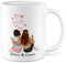 Taza de cerámica para hermanas, personalizable, 330 ml, diseño de hermanas