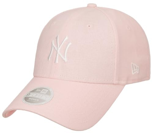 New Era 9Forty WMNS MLB Linen Yankees Cap Basecap Baseballcap Curved Brim Damencap NY York Damen - Metallschnalle, mit Schirm Frühling-Sommer Sommer
