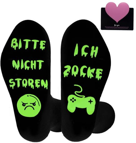 Lustige Gaming Socken Gamer Geschenk Mit Spruch Bitte Nicht Stören Ich Zocke Zocken Socken Lustig Neuheit Geschenke Für Zocker Männer Herren Frauen Damen Weihnachts Erntedankfest Geburtstag Geschenk