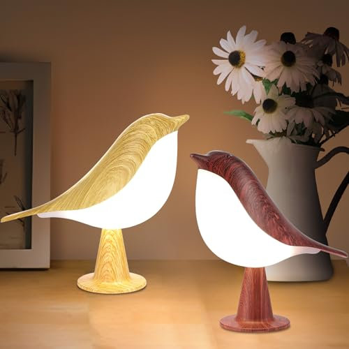 2 Stück Nachttischlampe | Tischlampe | Kabellos Touch Dimmbare 3000K-6000K | LED Akku Tischleuchte für Innen | Nachtlicht Kinder | Wiederaufladbar | 2600mAh | Warmweiß & Weiß & Kaltweiß | Dekoration