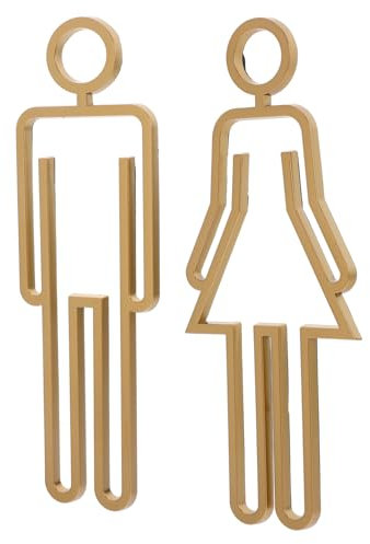 1 Paar High End Toiletten Türschild Wc Türschild Wc Kennzeichnungsschild Wc Schilder Waschraum Schild Wc Kennzeichnungsschild Wc Hinweisschild Badezimmerversorgung Abs Gatuida
