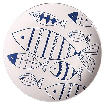 Amosfun 1pc Ceramic Plate Serving Plate Service Plate Jewelry Tray Appiterizer Plates White Serving Tray Fondue Plates Dumpling Platter Pottery Plate Snack Serving Dish Jewlery Tray