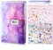 Journal intime avec cadenas, Secret Diary avec serrure à combinaison pour filles de 8, 9, 10, 11, 12, 13,avec stylo multicolore 6 en 1 et 4 autocollants,cadeau d'anniversaire pour filles