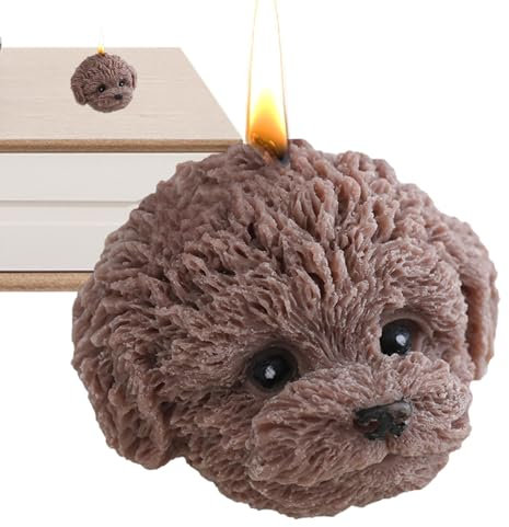 Dog Shaped Scented Candle - Cute Animal Puppy Candle | Scent Soy Wax | Decorative Dog Candles, Cute Animal Puppy Candles SPA for Wedding, Valentine's Day, Birthday