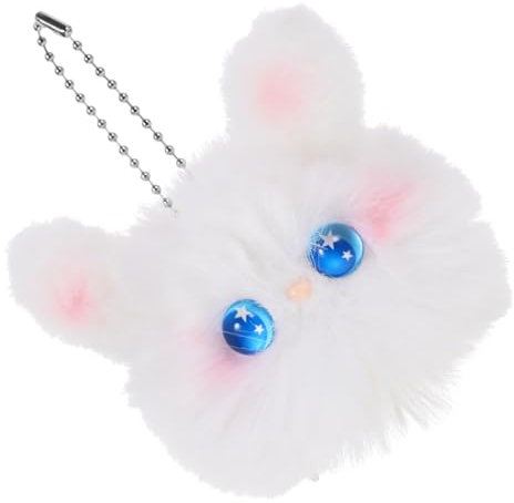 HAWILLOSCH Porte-clés Lapin Peluche Pendentif Animal Mignon Breloque Pour Sac Ou Clé