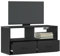 ShGaxin 848919 Meuble TV en métal et bois d'ingénierie Noir 80 x 31 x 39,5 cm