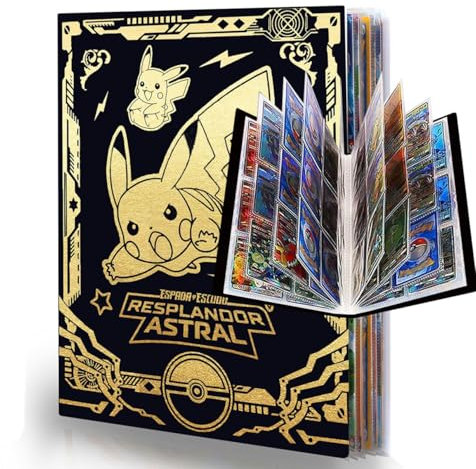 Sammelkarten Album, hält 432 Karten-24 Seiten, Kartenhalter Album, Sammelkartenalben, Kinder Karten Halter, Buch Ordner Speicher Organizer für Jungen Mädchen-OU7