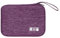 Tunejoy Sac de Rangement Câbles Portable Organisateur pour Electronique Étanche Accessoires Housse Câble pour Clé USB Disque Dûr Cartes Mémoires 24x16,5x1,8 cm Violet