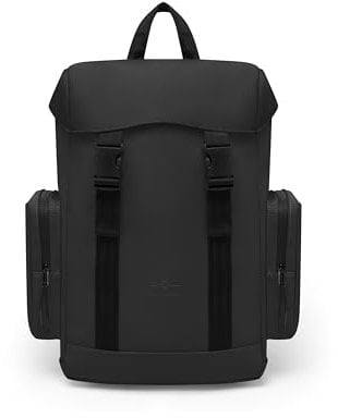 Johnny Urban Rucksack Herren & Damen Schwarz - Finley - Casual Backpack für Freizeit, Uni, Business, Reise - Tagesrucksack mit vielen Fächern - 16 Laptopfach - Wasserabweisend