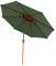 Grand Parasol d'extérieur 270cm inclinable, Parasol de terrasse vert à 2 étages, anti uv et vent, avec manivelle pour marché, balcon, plage