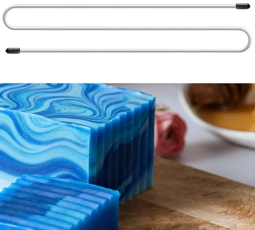 Lnngub Soap Swirl Tool,Flexible Soap Swirl Tools 25.6 Bendable Hanger Swirling Wire Cold Process Adjustable Hanger Swirling Tool for DIY Soaps Making Molds Up to 18
