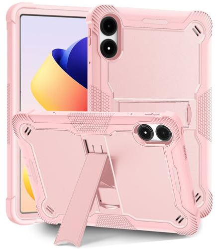 Vakarey Case for Xiaomi Redmi Pad 2 Pro Kids Anti-shock,Tablet Case for Redmi Pad Pro 5G 12.1 Inch,Rose Gold