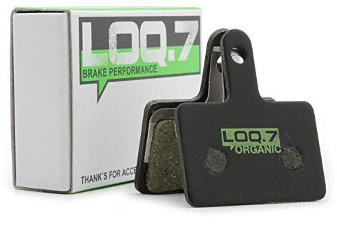 LOQ.7 Fahrrad Bremsbeläge – organisch kompatibel mit Shimano Deore, LX, Alivio, Altus, Acera, B01S, B03S, Tektro Auriga, Dorado, Draco, Gemini, Mira, Orion, TRP