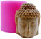 Silikonform mit Mini-Buddha-Kopf-Design, für Seife, Kerze, Wachs, Dekoration, Gips, Harz, Basteln